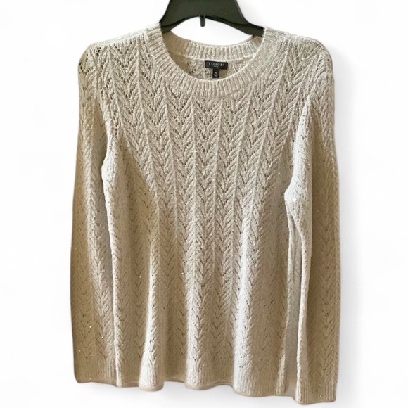 Talbots Creamy White Sweater - Picture 2 of 6